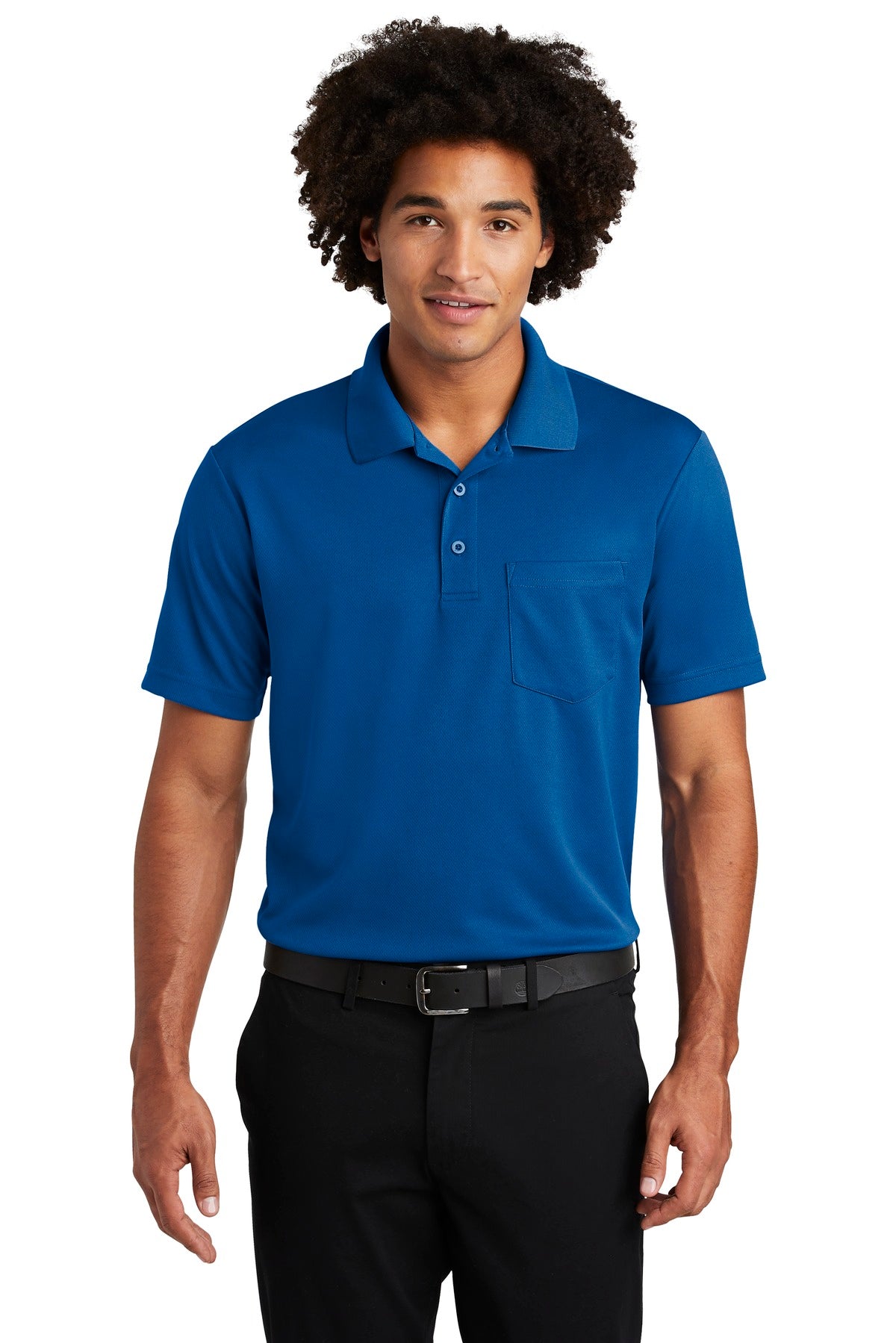 Sport-Tek  ®  PosiCharge  ®  RacerMesh  ®  Pocket Polo. ST640P