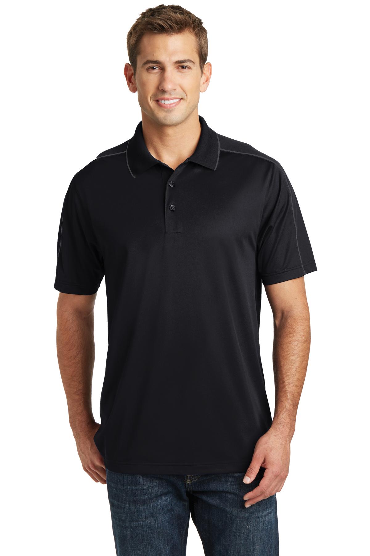 ST653 – Sport-Tek   Micropique Sport-Wick   Piped Polo.