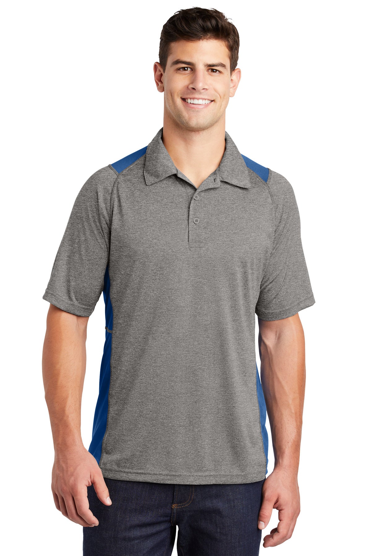Sport-Tek ®  Heather Colorblock Contender ™  Polo. ST665