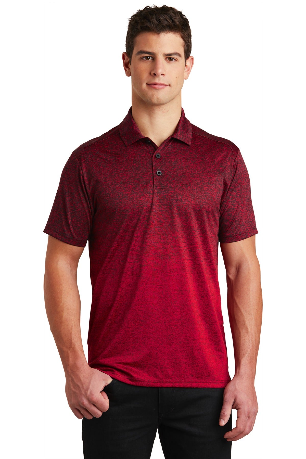 Sport-Tek  ®  Ombre Heather Polo. ST671