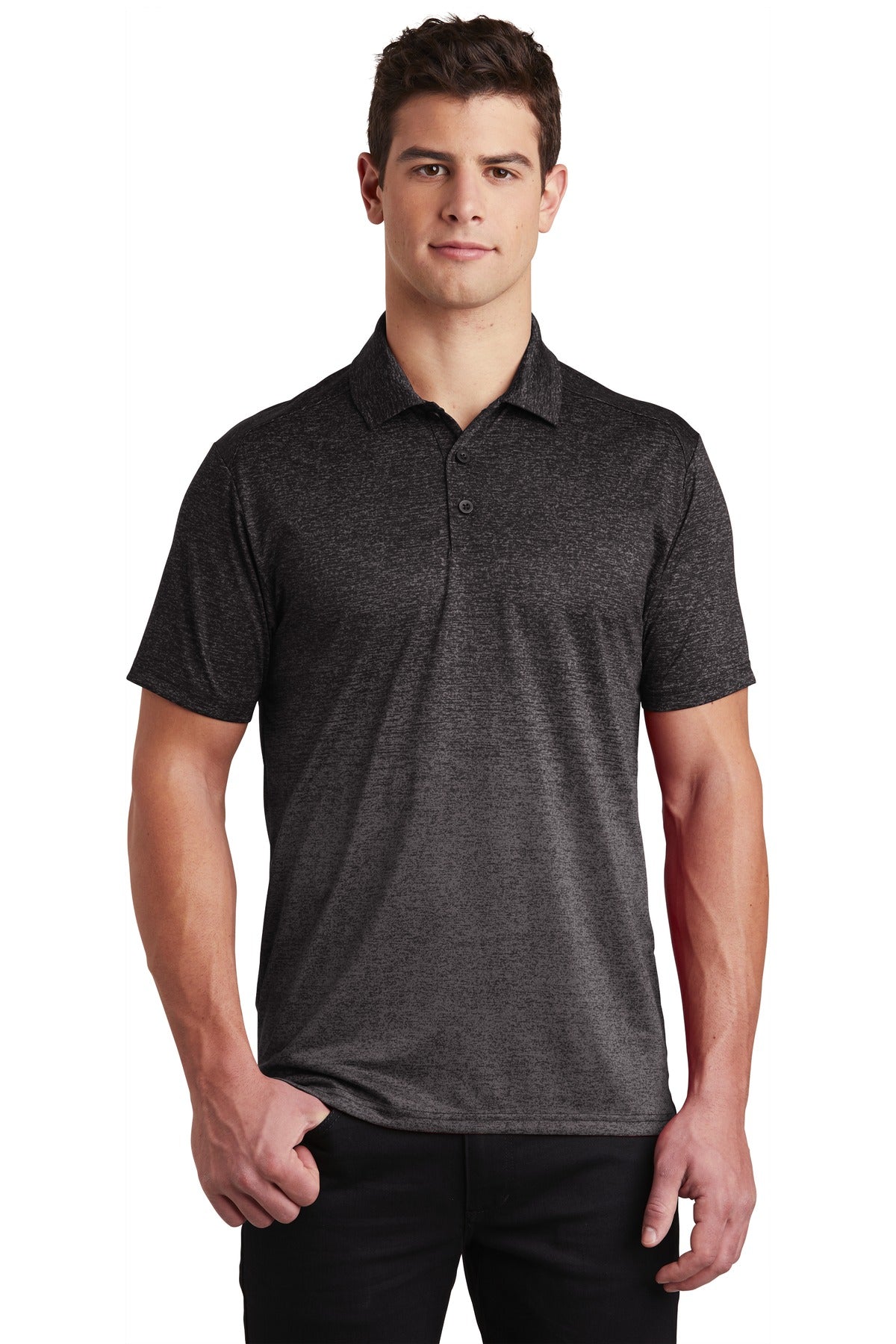 Sport-Tek  ®  Ombre Heather Polo. ST671