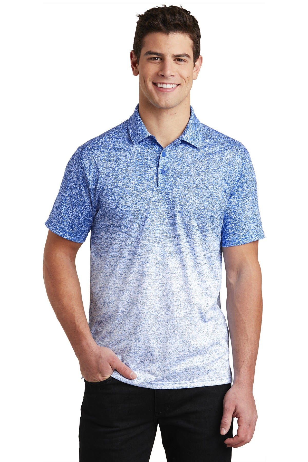 Sport-Tek  ®  Ombre Heather Polo. ST671