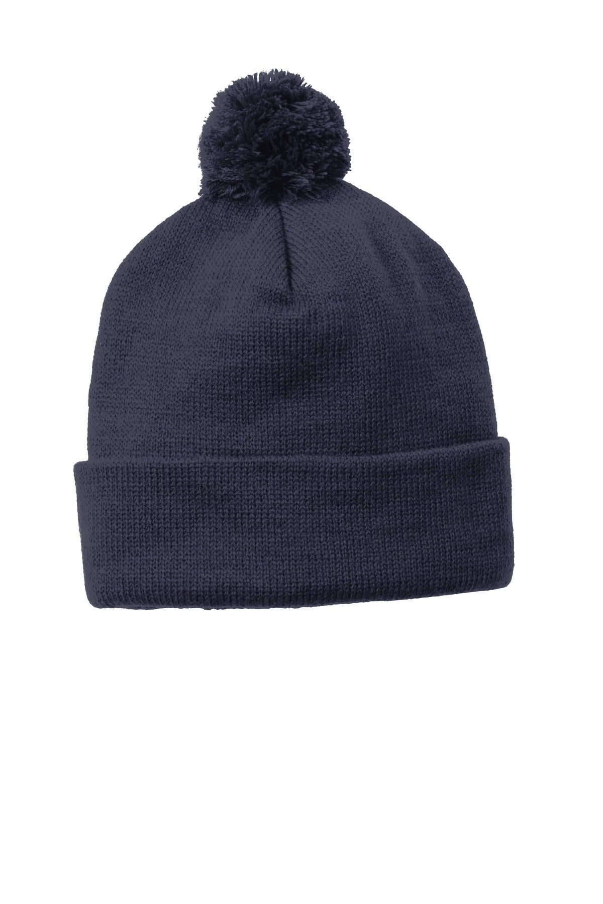 Sport-Tek  ®  Solid Pom Pom Beanie. STC37